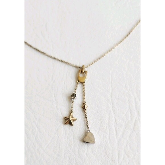 Coach Retired Rare Stardust Signature Lariat Necklace 18" - Picture 1 of 7